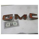 Vintage GMC Truck 3pc Letter Emblem 5" SET