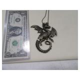 Unusual Dragon HiddenKnife 3" Pendant