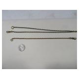 (2) Antique G.F.  Pocket Watch Holder Chains