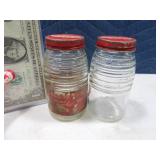 Glass Early SHILLING Salt/Pepper/Spice Shakers