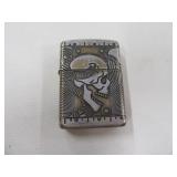 ZIPPO Lighter w/ Embosssed SKULL Front