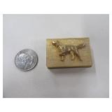 Vintage 2" PointerDog Metal Match Tin Holder