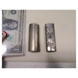 (2) Vintage Inlaid Lighter Cases