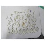 Lot ASst Crystal Lamp Dangles