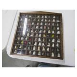 Estate Thimble Collection in Shadow Box $$$