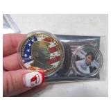 (2) Donald & Melania Trump Collector Coins