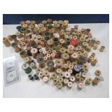 LOT Wooden Thread Vintage Spools
