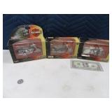 (3) HARLEY 5" Diecast Motorcycles MAISTO (2006)box