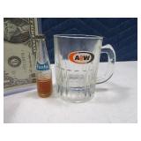 (2) Mini A&W 3" Mug & 2.5" FANTA Bottle Glass