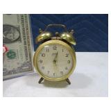 Small 4" Metal W.GERMANY Linden Alarm Clock