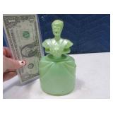 Early Art Deco Type Plastic 6" Girl Stash Jar? UNQ