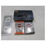 Unused HARLEY 2deck Playing Cards in Collector Tin