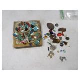 LOT Jewerly Making Stones Turquoise Etc
