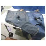 (2) 34x30 Levi~Wrangler Jeans New~Like new