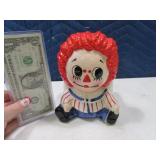 Vintage Raggedy Anne Pottery Planter
