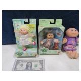 (3) CABBAGE PATCH 5"ish Vintage Dolls EXC