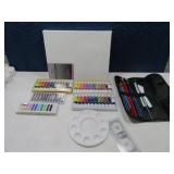 LOT New Painting Art Supplies Canvas~Paint~Brushes