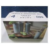 New SPARQ 4pc Tequila Shooter Glass SET