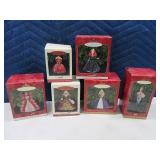 (6) Hallmark BARBIE Ornaments in Boxes