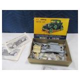 Vintage HUBLEY Model A Coupe Car Metal Model Kit