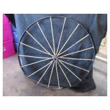 All Metal 48" Antique Spoke Wheel