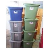 (8) 18gal STERLITE Storage Tubs