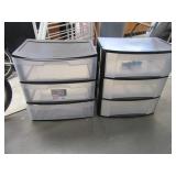 (2) Classic 3drawer STERLITE Storage