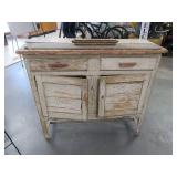 Primitive Rustic 40" Antique Cabinet Project AS IS