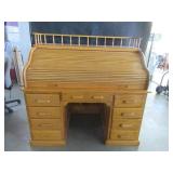 NICE 54" Maple Roll Top Desk