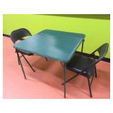 Card Table & TWO Chairs SET