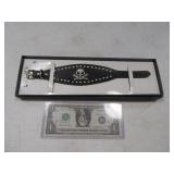 Unworn Leather~SKULL LaunchNY Bracelet
