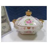 RUSSIA Handpainted 6" Lidded Vintage Jar Dish