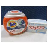 New TIDE & BOUNCE Laundry Products