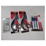 (3) New Scissors & Sharpie Markers