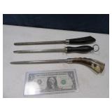(3) 12" Handheld Knife Sharpeners