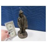 Autographed Fireman MICHAEL GARMIN 10" Statue