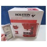 New Red HOLSTEIN 5cup Coffee Maker