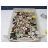 LOT Vintage Wooden Sewing Spools