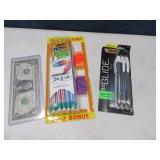 (2) new packs BIC Pens & Pencils