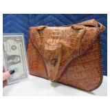 NEAT Leather 10" AlligatorLook Handbag $$