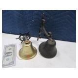 (2) Metal Wall Mount 5"ish Bells