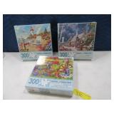 (3) New 300pc Puzzles