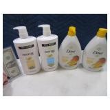 (4) New DOVE & PANTENE Shampoo & Body Wash LG