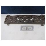 Antique Cast Metal 23"xx 6" Ornamental Stove Part