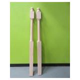(2) Unused Wood StairType 60" Spindles 3.25"