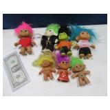 Lot Asst TROLL Dolls