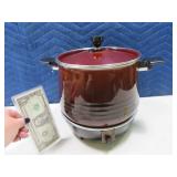Classic WESTBEND Heated Bean Pot Brown EXC