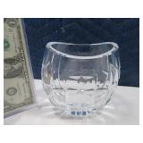 WATERFORD Crystal 5" Embossed Vase
