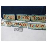 (4) 1976 COLORADO BiCent License Plates