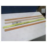 (4) asst Wooden Yard Sticks